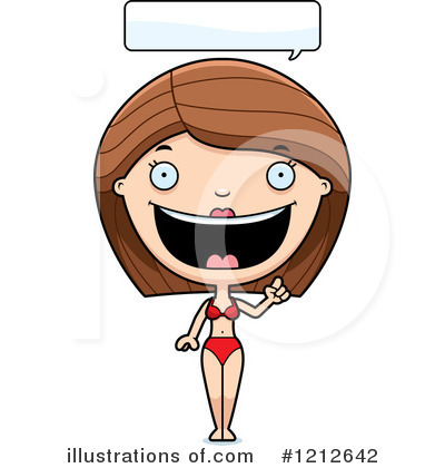 Royalty-Free (RF) Bikini Woman Clipart Illustration by Cory Thoman - Stock Sample #1212642