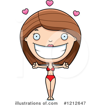 Royalty-Free (RF) Bikini Woman Clipart Illustration by Cory Thoman - Stock Sample #1212647