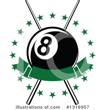 Eight Balls Clipart #1316957 by Vector Tradition SM