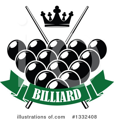 Royalty-Free (RF) Billiards Clipart Illustration by Vector Tradition SM - Stock Sample #1332408