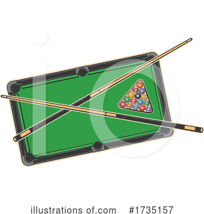 Royalty-Free (RF) Billiards Clipart Illustration by Vector Tradition SM - Stock Sample #1735157