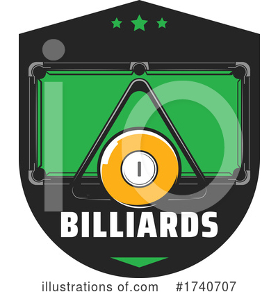 Royalty-Free (RF) Billiards Clipart Illustration by Vector Tradition SM - Stock Sample #1740707