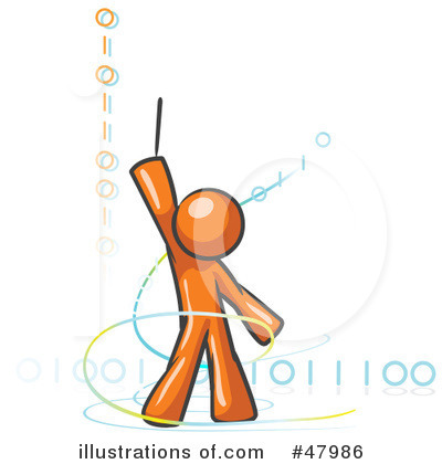 Royalty-Free (RF) Binary Code Clipart Illustration by Leo Blanchette - Stock Sample #47986