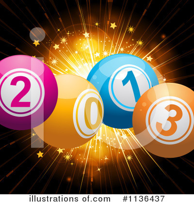 Royalty-Free (RF) Bingo Ball Clipart Illustration by elaineitalia - Stock Sample #1136437