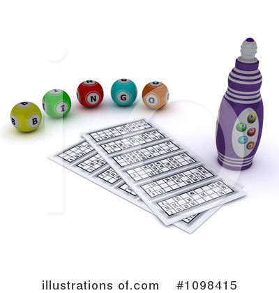 Royalty-Free (RF) Bingo Clipart Illustration by KJ Pargeter - Stock Sample #1098415