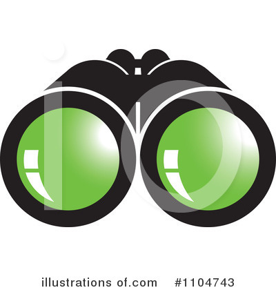 Royalty-Free (RF) Binoculars Clipart Illustration by Lal Perera - Stock Sample #1104743