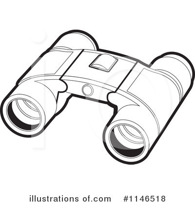 Binoculars Clipart #1146518 by Lal Perera