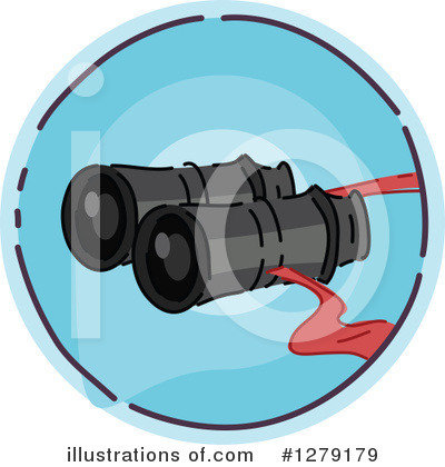 Royalty-Free (RF) Binoculars Clipart Illustration by BNP Design Studio - Stock Sample #1279179