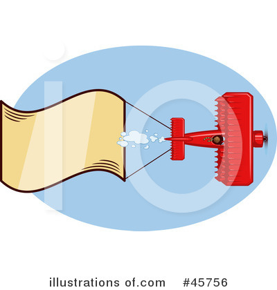 Royalty-Free (RF) Biplane Clipart Illustration by r formidable - Stock Sample #45756