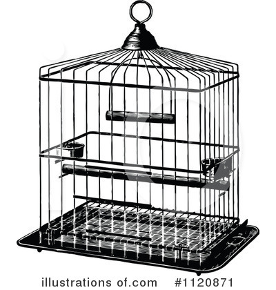 Royalty-Free (RF) Bird Cage Clipart Illustration by Prawny Vintage - Stock Sample #1120871