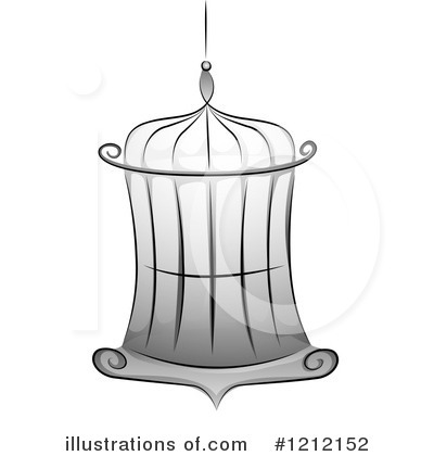 Royalty-Free (RF) Bird Cage Clipart Illustration by BNP Design Studio - Stock Sample #1212152