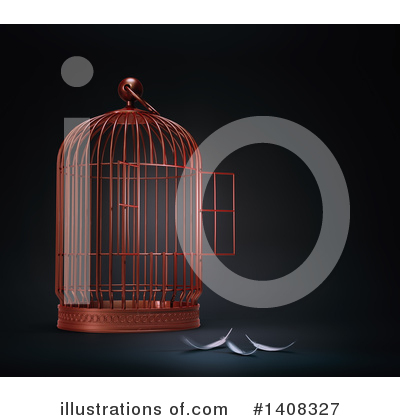 Royalty-Free (RF) Bird Cage Clipart Illustration by Mopic - Stock Sample #1408327