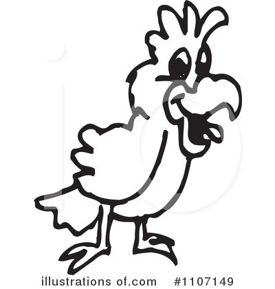 Royalty-Free (RF) Bird Clipart Illustration by Dennis Holmes Designs - Stock Sample #1107149