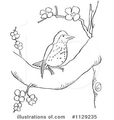 Royalty-Free (RF) Bird Clipart Illustration by Picsburg - Stock Sample #1129235