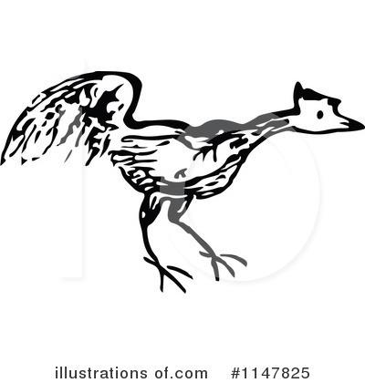 Royalty-Free (RF) Bird Clipart Illustration by Prawny Vintage - Stock Sample #1147825