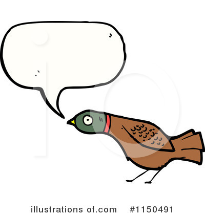 Royalty-Free (RF) Bird Clipart Illustration by lineartestpilot - Stock Sample #1150491