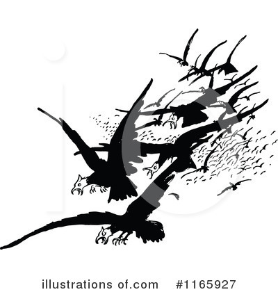 Royalty-Free (RF) Bird Clipart Illustration by Prawny Vintage - Stock Sample #1165927