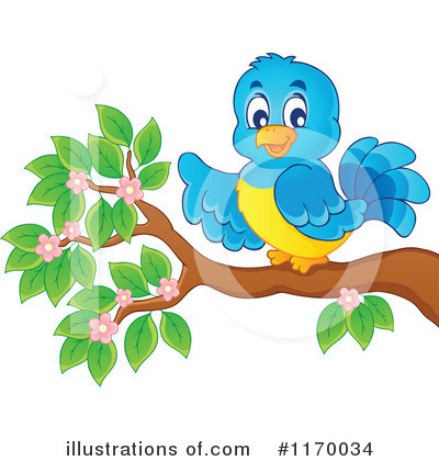 Royalty-Free (RF) Bird Clipart Illustration by visekart - Stock Sample #1170034