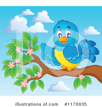 Royalty-Free (RF) Bird Clipart Illustration by visekart - Stock Sample #1170035