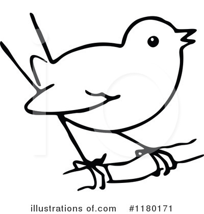 Royalty-Free (RF) Bird Clipart Illustration by Prawny Vintage - Stock Sample #1180171