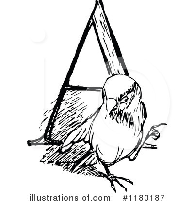 Royalty-Free (RF) Bird Clipart Illustration by Prawny Vintage - Stock Sample #1180187