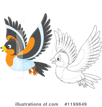Royalty-Free (RF) Bird Clipart Illustration by Alex Bannykh - Stock Sample #1199649