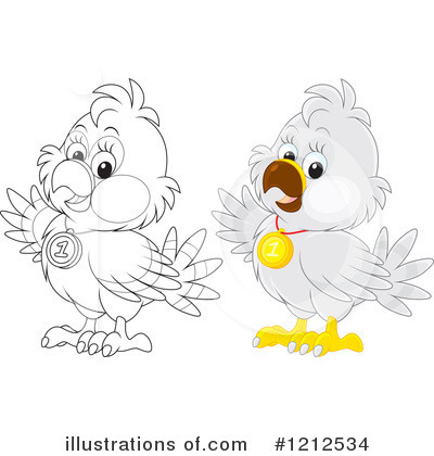 Royalty-Free (RF) Bird Clipart Illustration by Alex Bannykh - Stock Sample #1212534