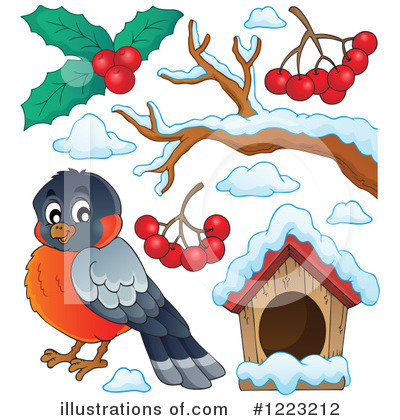 Royalty-Free (RF) Bird Clipart Illustration by visekart - Stock Sample #1223212