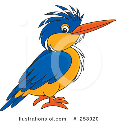 Kingfisher Clipart #1253920 by Alex Bannykh