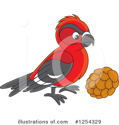 Royalty-Free (RF) Bird Clipart Illustration by Alex Bannykh - Stock Sample #1254329
