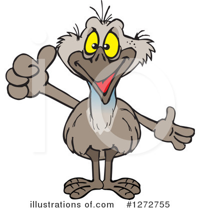 Emu Clipart #1272755 by Dennis Holmes Designs