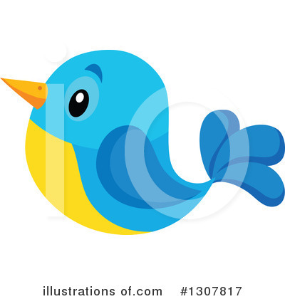 Royalty-Free (RF) Bird Clipart Illustration by visekart - Stock Sample #1307817