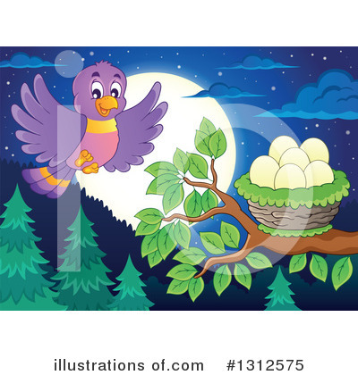 Royalty-Free (RF) Bird Clipart Illustration by visekart - Stock Sample #1312575