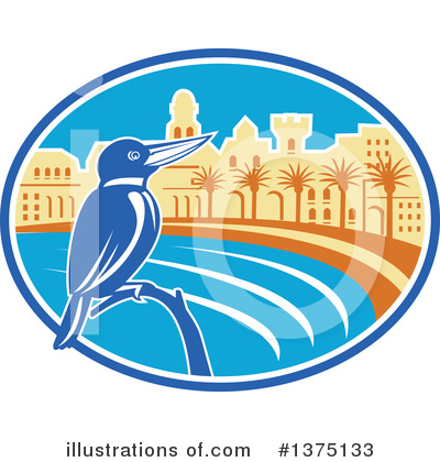 Royalty-Free (RF) Bird Clipart Illustration by patrimonio - Stock Sample #1375133
