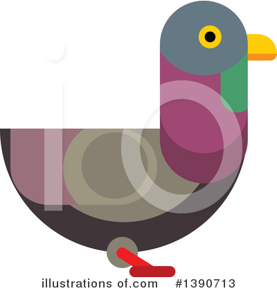 Pigeons Clipart #1390713 by Vector Tradition SM