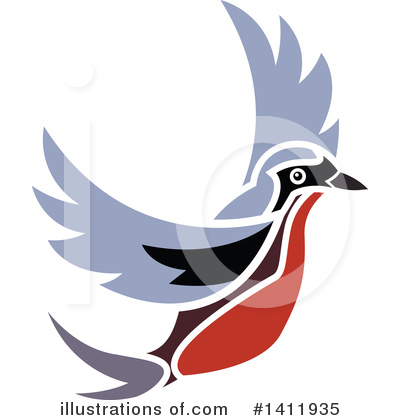 Royalty-Free (RF) Bird Clipart Illustration by dero - Stock Sample #1411935