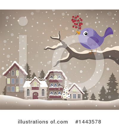 Royalty-Free (RF) Bird Clipart Illustration by visekart - Stock Sample #1443578