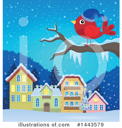 Royalty-Free (RF) Bird Clipart Illustration by visekart - Stock Sample #1443579
