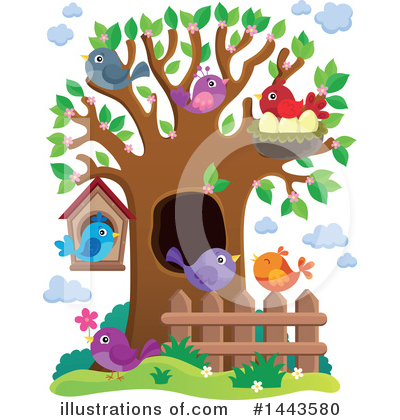 Bird House Clipart #1443580 by visekart