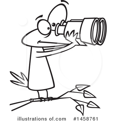 Bird Watching Clipart #1458761 by toonaday