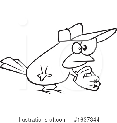Royalty-Free (RF) Bird Clipart Illustration by toonaday - Stock Sample #1637344