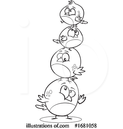 Royalty-Free (RF) Bird Clipart Illustration by toonaday - Stock Sample #1681058