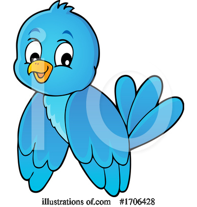 Blue Bird Clipart #1706428 by visekart
