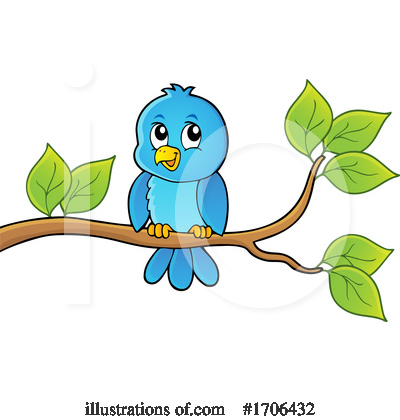Blue Bird Clipart #1706432 by visekart