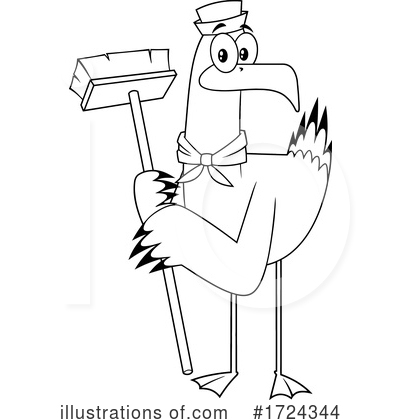 Royalty-Free (RF) Bird Clipart Illustration by Hit Toon - Stock Sample #1724344