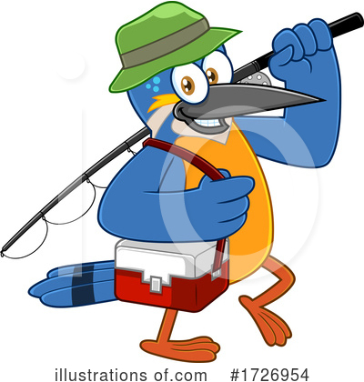 Kingfisher Clipart #1726954 by Hit Toon