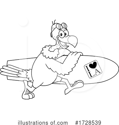 Royalty-Free (RF) Bird Clipart Illustration by Hit Toon - Stock Sample #1728539