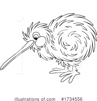 Kiwi Bird Clipart #1734556 by Alex Bannykh