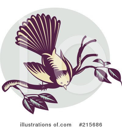 Royalty-Free (RF) Bird Clipart Illustration by patrimonio - Stock Sample #215686