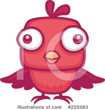 Royalty-Free (RF) Bird Clipart Illustration by John Schwegel - Stock Sample #225083